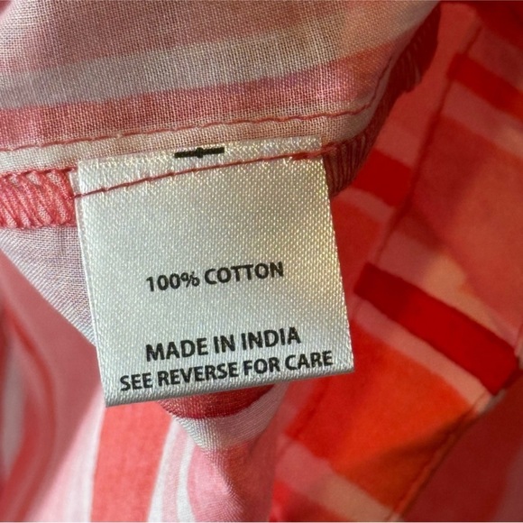 Tuckernuck Cassis Top XS NWT Sunrise Stripes Pink Cotton Ruffle Sleeve Boho - Picture 2 of 8